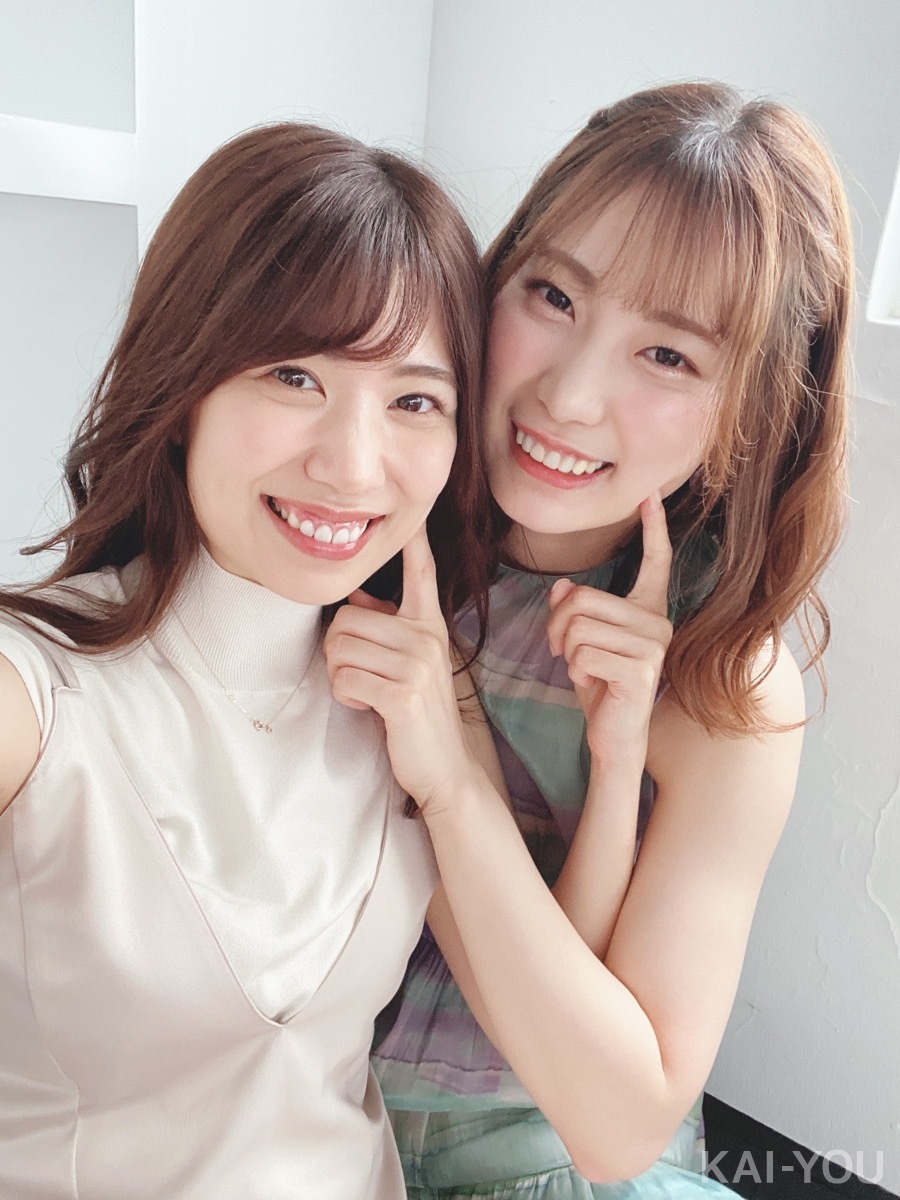 山岸逢花さんと美谷朱里さん
