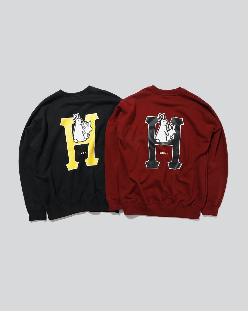 Crew Sweat (FRC1123) ¥15,400(税込) / サイズ:M,L,XL / カラー:Black, Burgundy