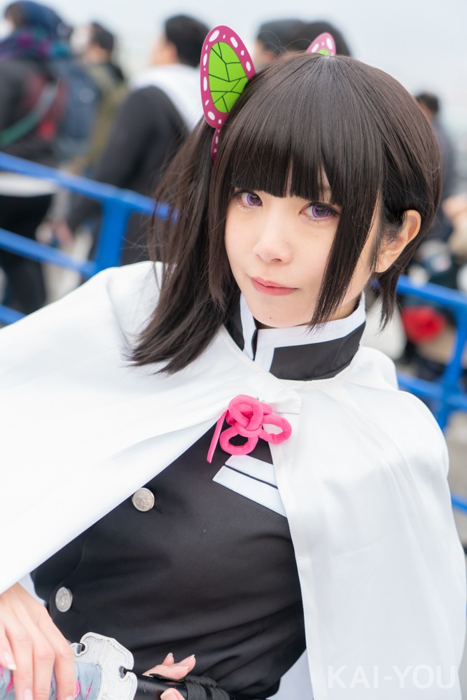 最中くるさん　『鬼滅の刃』栗花落カナヲのコスプレ