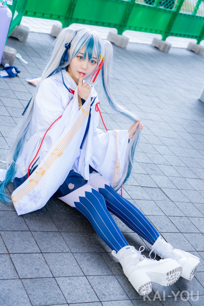 みするさん『初音ミク（雪ミク）』のコスプレ