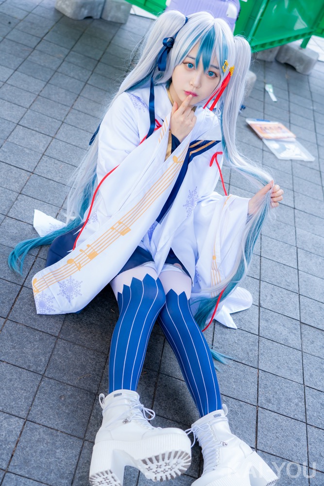 みするさん『初音ミク（雪ミク）』のコスプレ