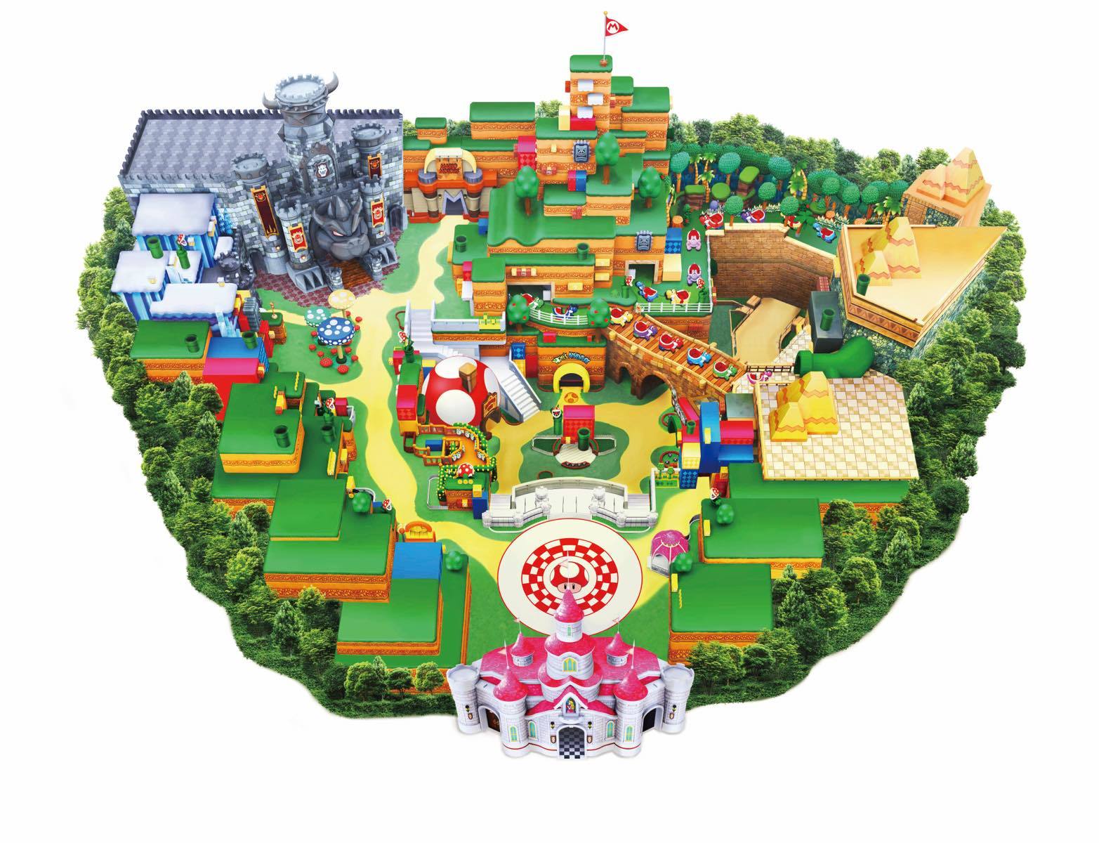 「SUPER NINTENDO WORLD」MAP