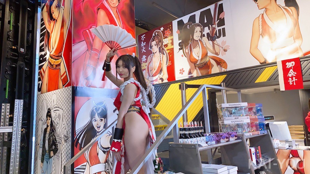 似鳥沙也加さんの不知火舞コスプレ