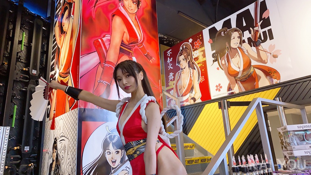 似鳥沙也加さんの不知火舞コスプレ