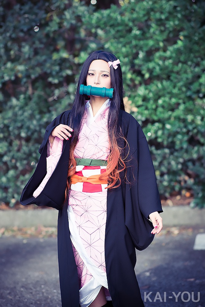 みおりさん／『鬼滅の刃』竈門禰豆子のコスプレ