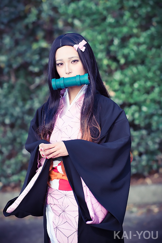 みおりさん／『鬼滅の刃』竈門禰豆子のコスプレ