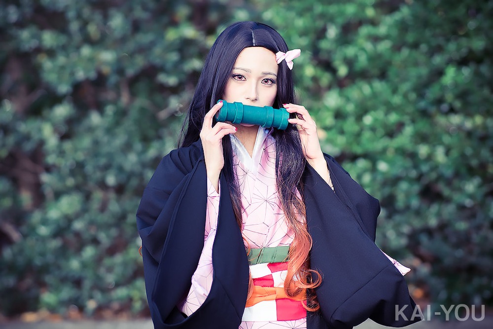 みおりさん／『鬼滅の刃』竈門禰豆子のコスプレ