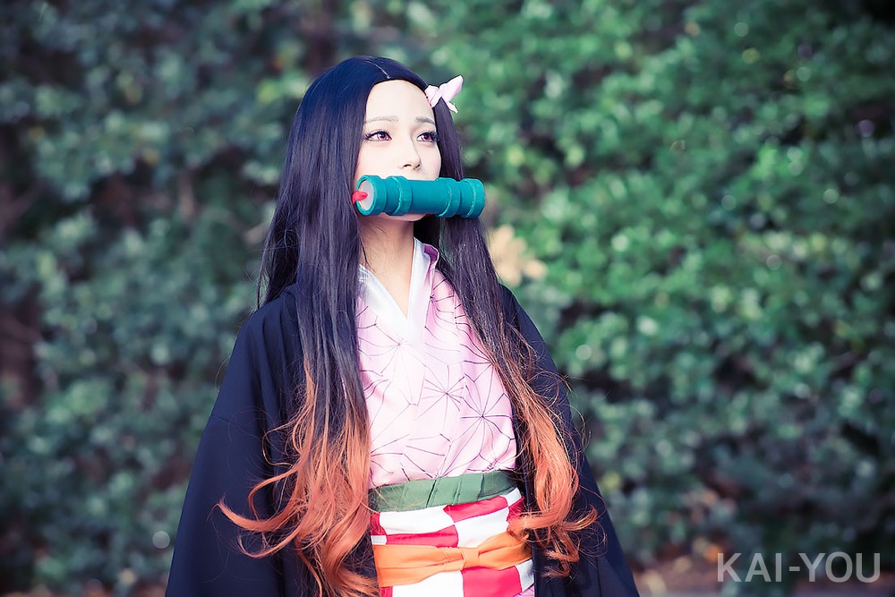 みおりさん／『鬼滅の刃』竈門禰豆子のコスプレ