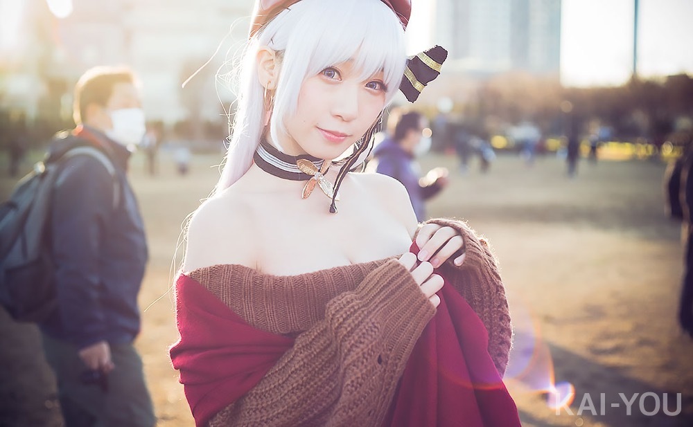 コスプレ姿の伊織もえさん（2019年「コミックマーケット97」にて）／撮影：Diora