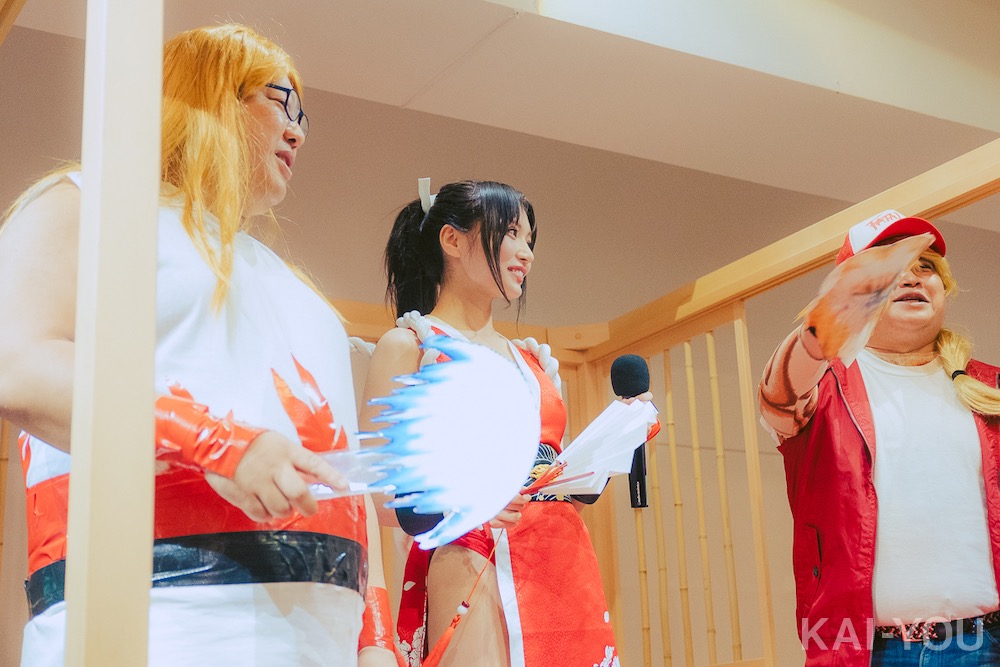 似鳥沙也加さんの不知火舞コスプレ