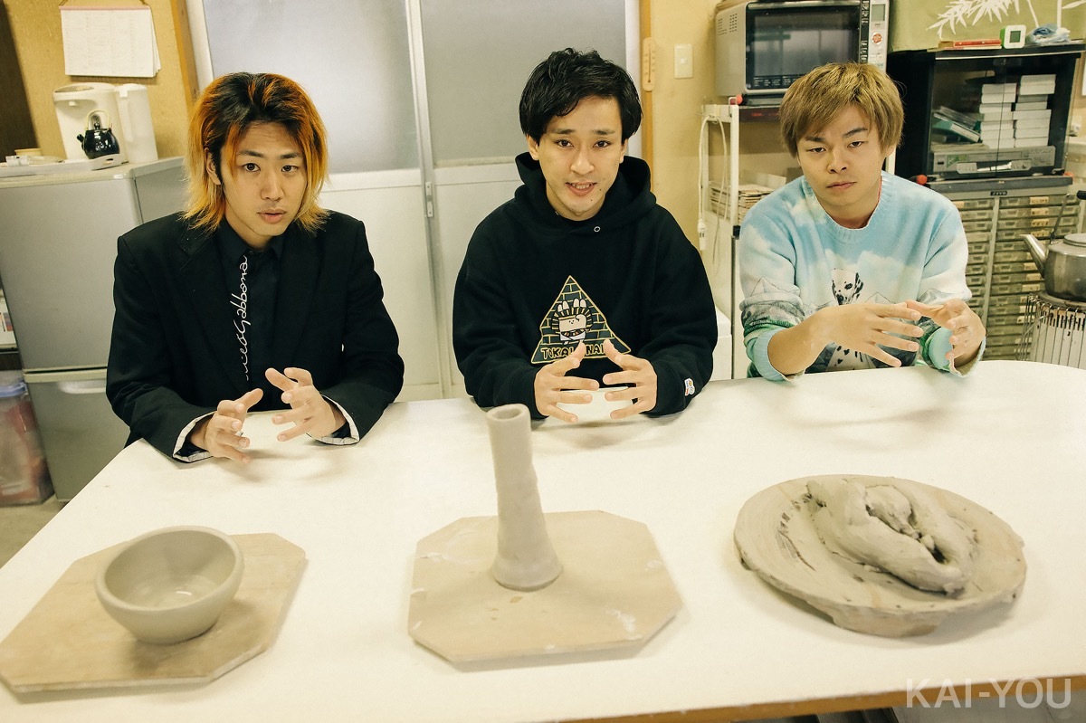それぞれの作品を前に