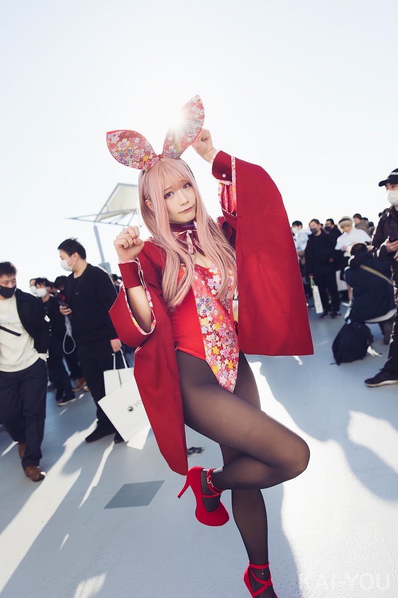 画像10: もはや縁起物！ 篠原みなみの和装バニーコスプレでコミケ会場に光が差す