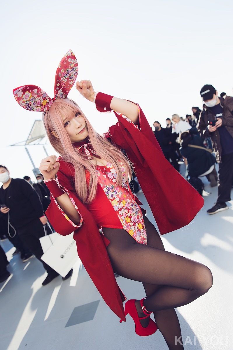 画像5: もはや縁起物！ 篠原みなみの和装バニーコスプレでコミケ会場に光が差す