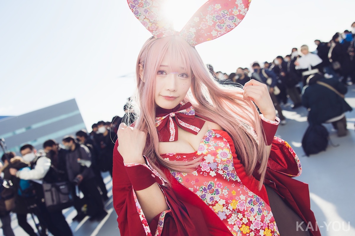 画像8: もはや縁起物！ 篠原みなみの和装バニーコスプレでコミケ会場に光が差す