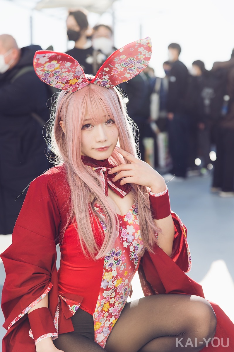 画像4: もはや縁起物！ 篠原みなみの和装バニーコスプレでコミケ会場に光が差す