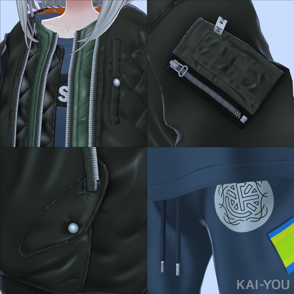 「FACETASM BUG MA-1」商品画像／画像はBOOTHより