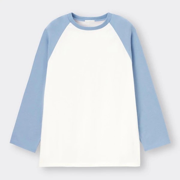 ラグランスリーブT(長袖)Q+EC／画像はジーユー公式サイトより