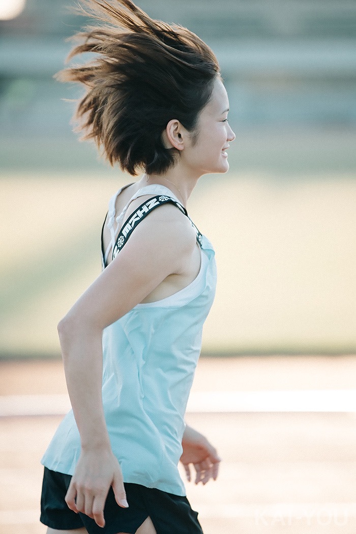 陸上選手・山中日菜美インタビュー写真