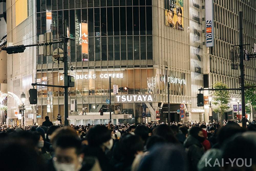 2022年渋谷のカウントダウン写真