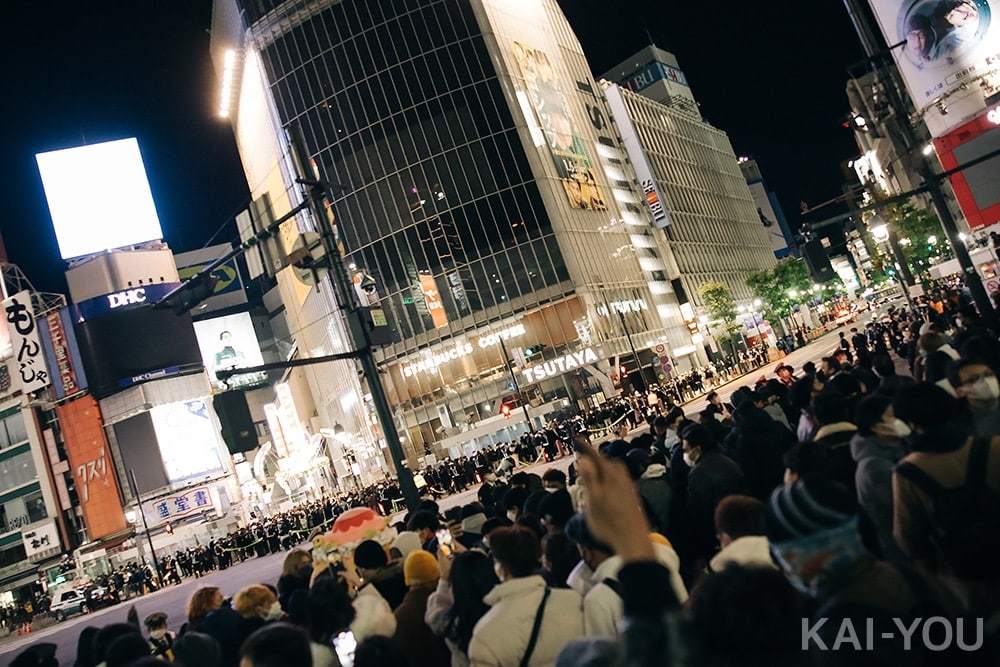 2022年渋谷のカウントダウン写真