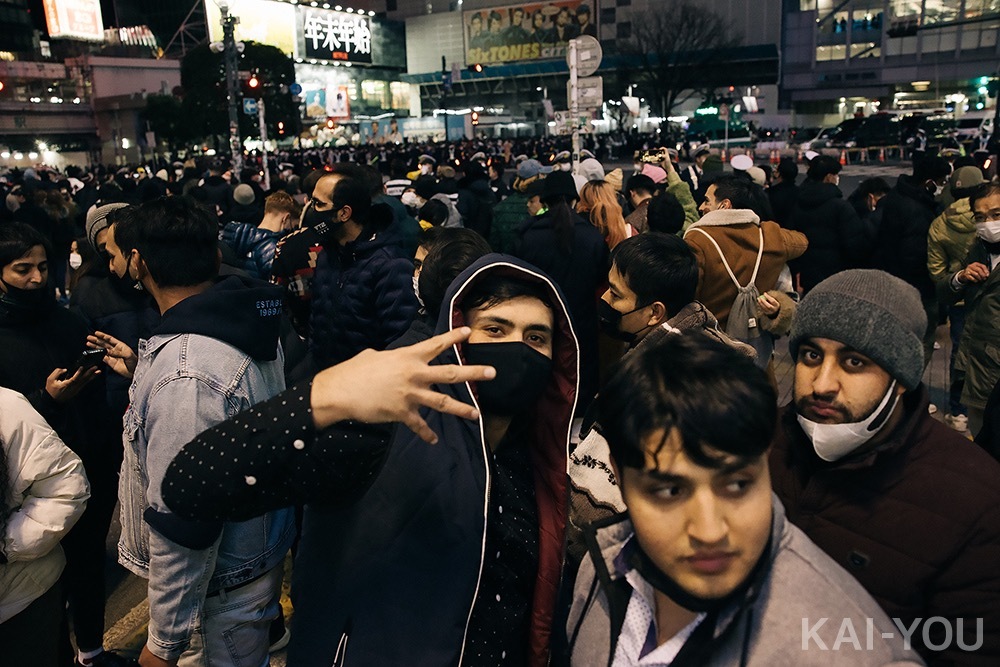 2022年渋谷のカウントダウン写真
