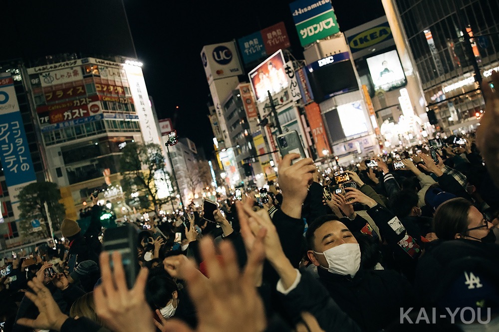 2022年渋谷のカウントダウン写真