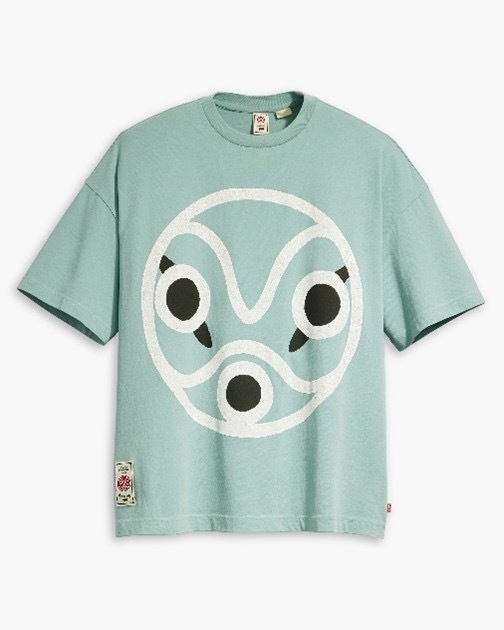 X GHIBLI Wide Tee（SANS MASK INDIGO）¥12,100