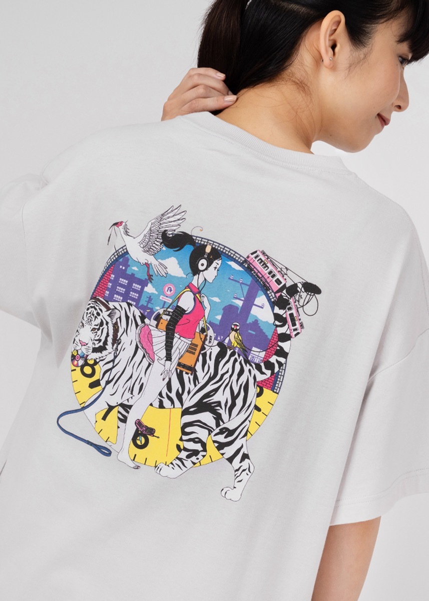 graniph×中村佑介 マキシTシャツワンピース「Re:Re:」
