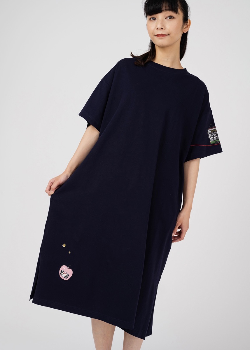 graniph×中村佑介 マキシTシャツワンピース「夜は短し歩けよ乙女」