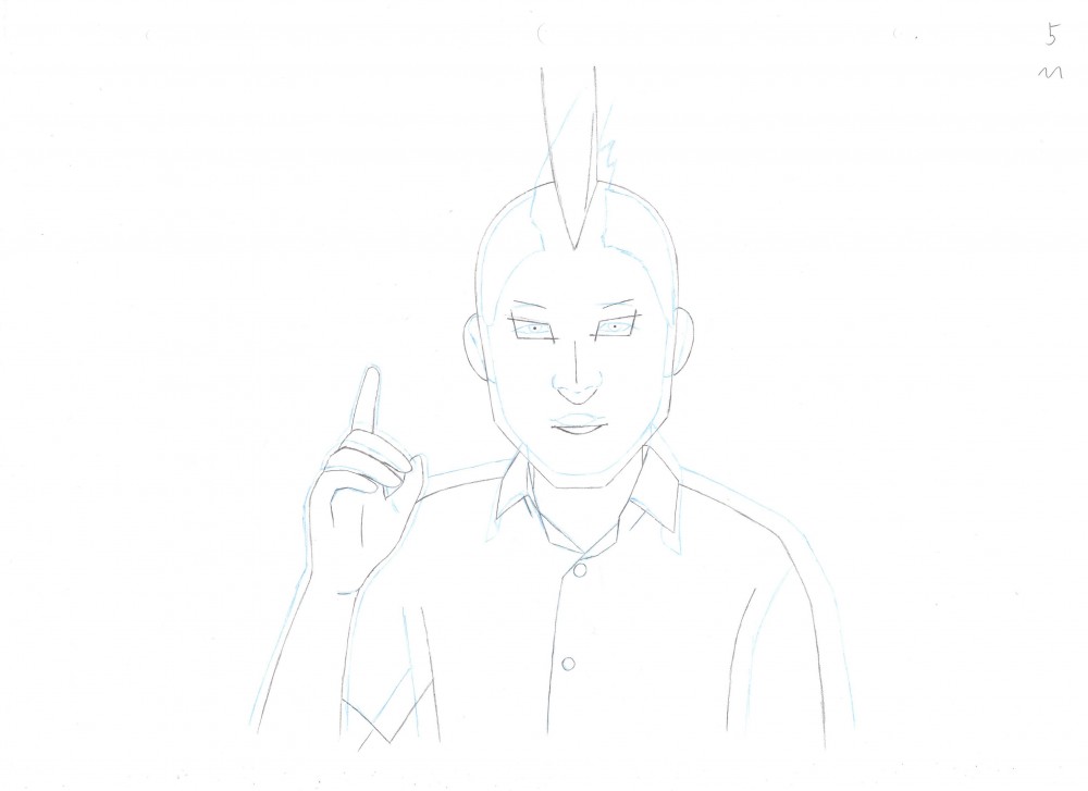 『音楽』前売り特典 生ラフ原画