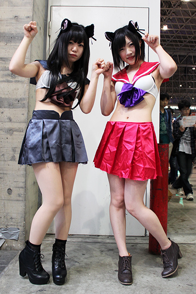 ニコニコ超会議2015 2日目 コスプレイヤー画像 ミズノさん「美少女戦士セーラームーン」セーラープルート／かるぴんさん「美少女戦士セーラームーン」セーラープムーン