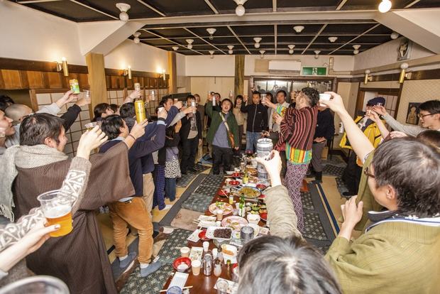 臨仙閣でのアフターパーティー