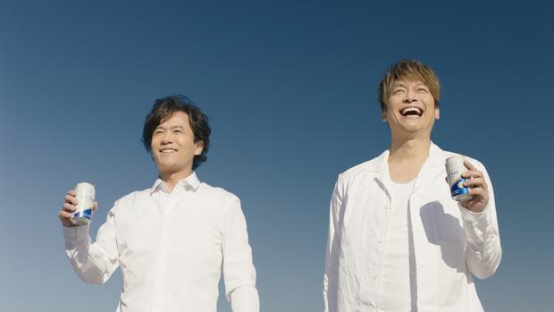 稲垣さんと香取さん出演「オールフリー」CM「生きてるっ!」篇
