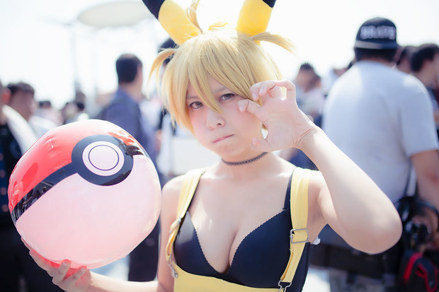 七瀬さくらさん/ピカチュウ Photo by Diora