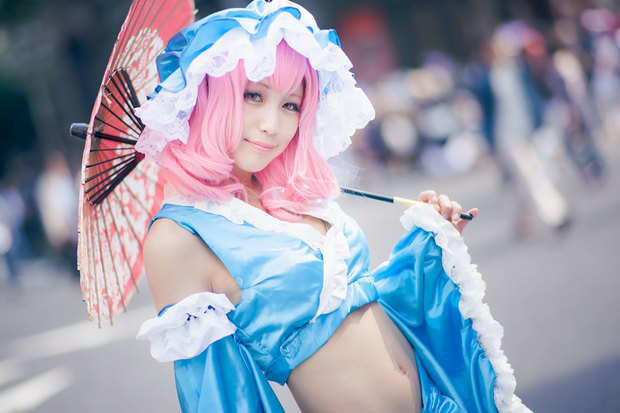 ホココス_コスプレイヤー_望月もち子さん(『東方プロジェクト』西行寺幽々子)