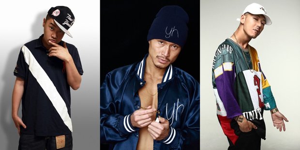 FLY BOY RECORDS(左から)DJ TY-KOH、YOUNG HASTLE、KOWICHI