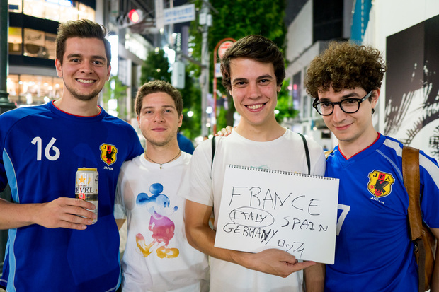 渋谷で聞いたワールドカップ優勝国:フランス
