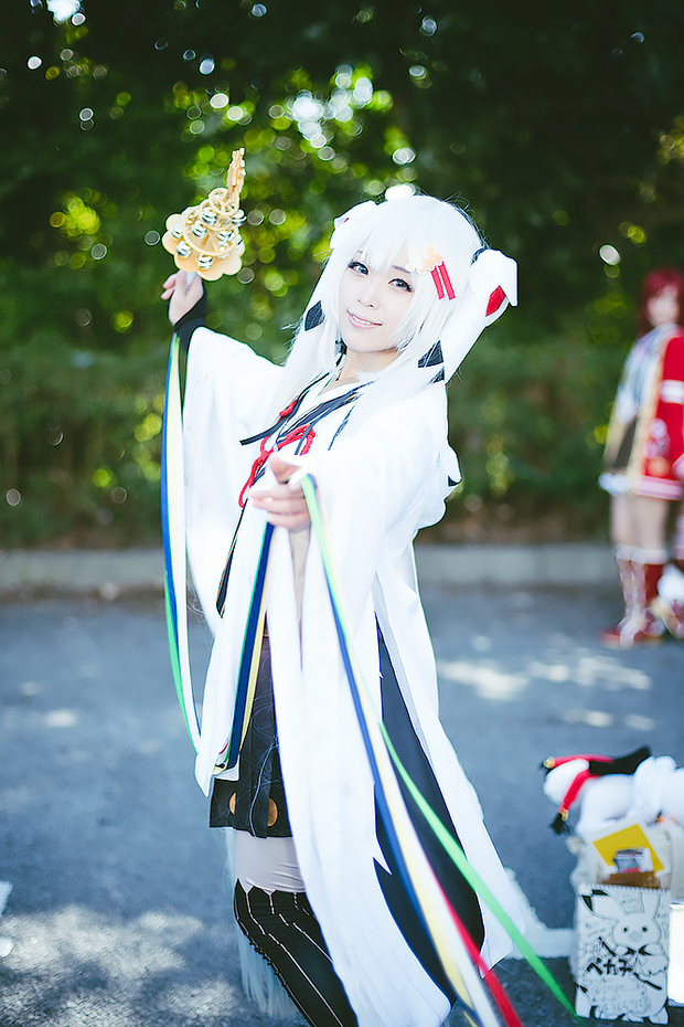 ぺた子さんによる雪ミクのコスプレ2