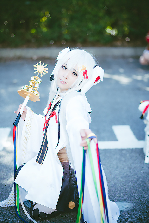 ぺた子さんによる雪ミクのコスプレ3