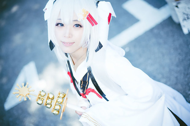 ぺた子さんによる雪ミクのコスプレ4