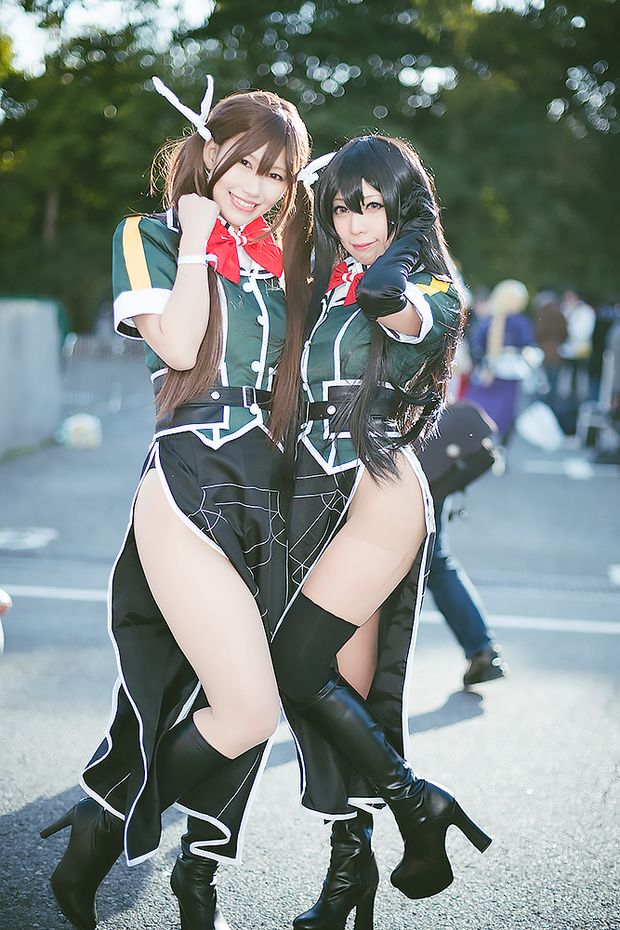 宮本彩希さんによる「艦隊これくしょん-艦これ-」筑摩のコスプレ/ばむさんによる「艦隊これくしょん-艦これ-」利根のコスプレ1