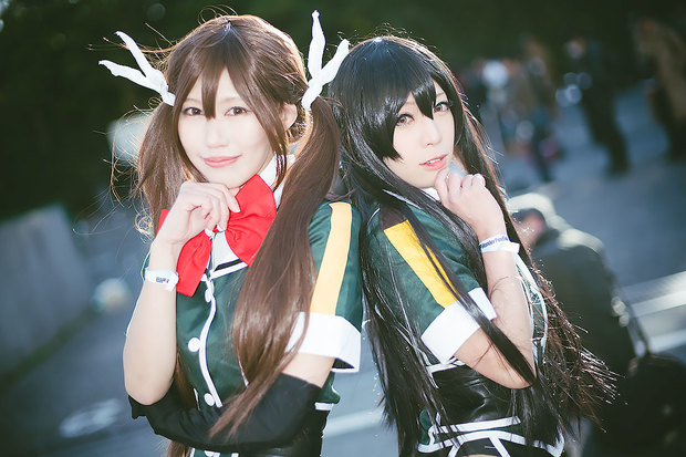 宮本彩希さんによる「艦隊これくしょん-艦これ-」筑摩のコスプレ/ばむさんによる「艦隊これくしょん-艦これ-」利根のコスプレ2