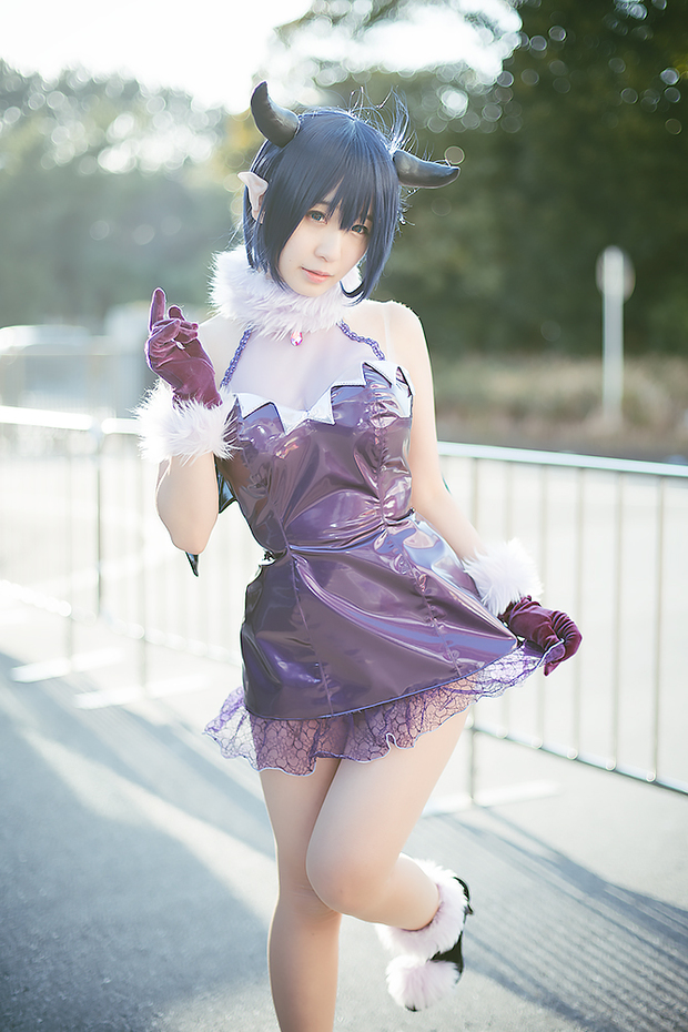 伊織もえさんによる「悪魔のメムメムちゃん」メムメムちゃんのコスプレ2A
