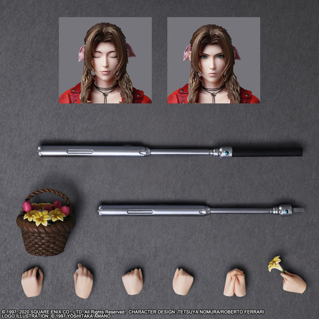 FF7のクラウド、ティファ、エアリス、バレットが精巧な