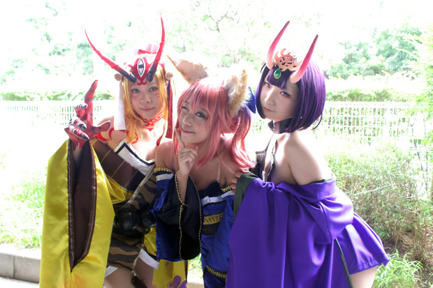 mikuroさん、みひろさん、56さん(『Fate/Grand Order』酒呑童子、玉藻前、茨木童子)