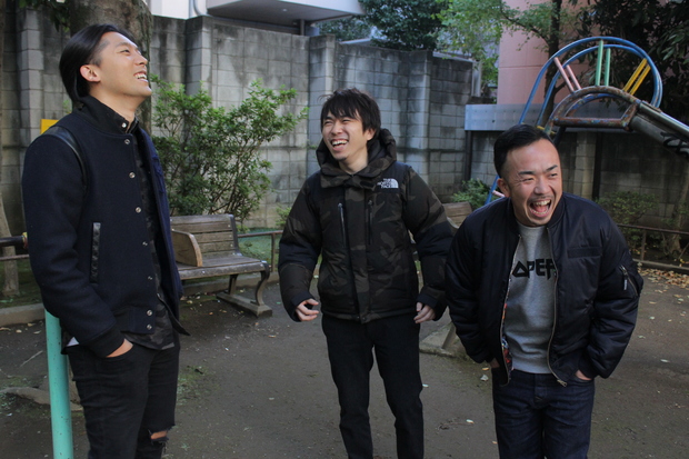 実際に改めて映像を見てもらいながら選んでもらった/左からMC正社員、晋平太、KEN THE 390