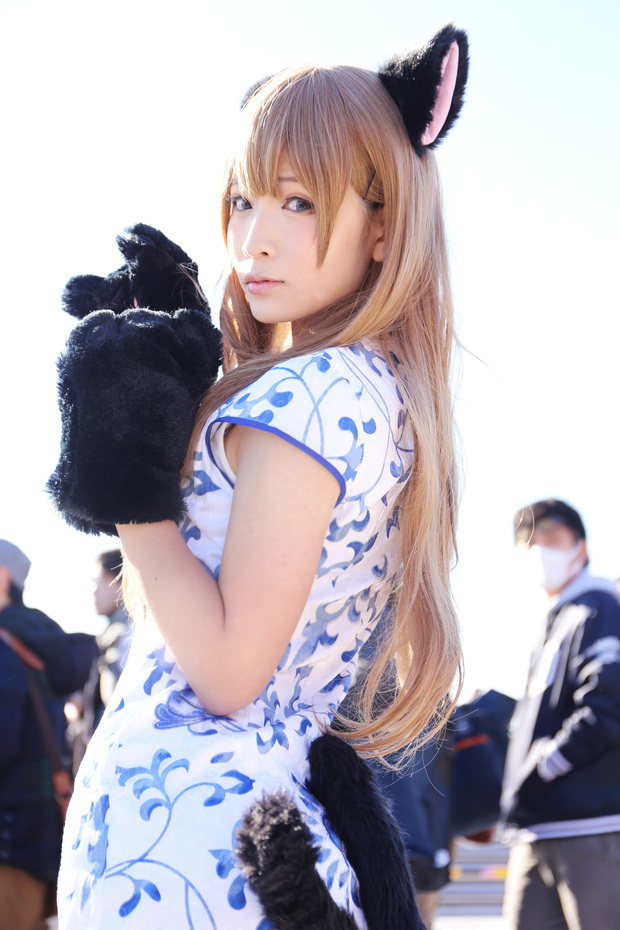 コミケC91コスプレ_コミケC91コスプレ_せんじ オリジナル(猫チャイナ)4