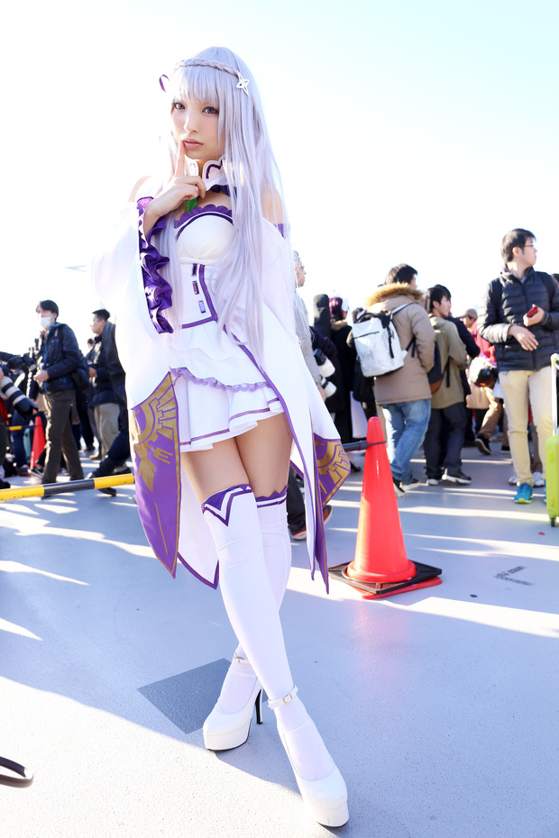 コミケC91コスプレ_クオン 『Re:ゼロから始める異世界生活』エミリア2