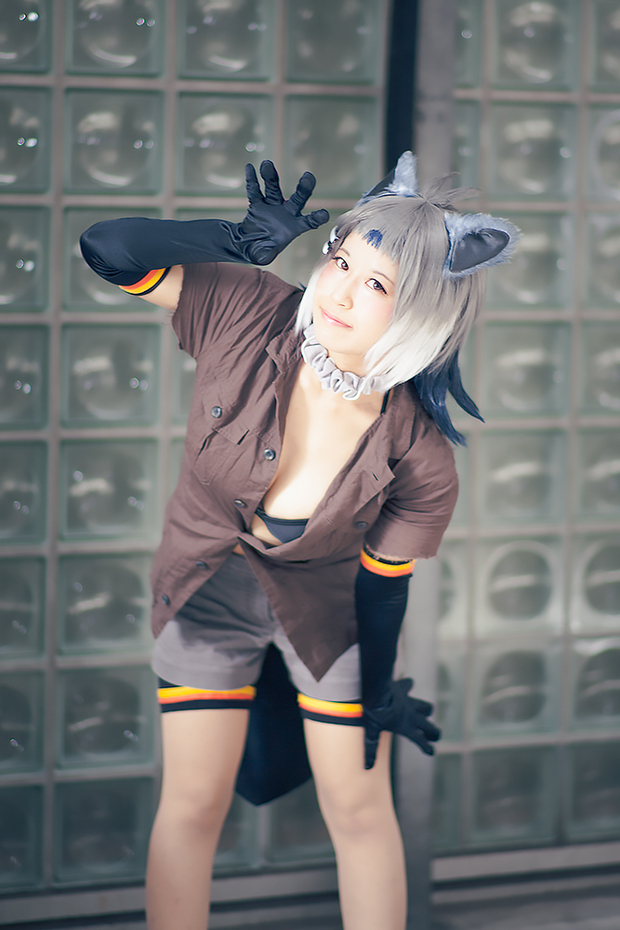 あがつま みのりさんの『けものフレンズ』アメリカビーバー コスプレ1
