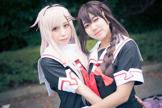 くらげさんの『艦隊これくしょん-艦これ-』夕立改二/☆しゅらん☆さんの『艦隊これくしょん-艦これ-』時雨 コスプレ